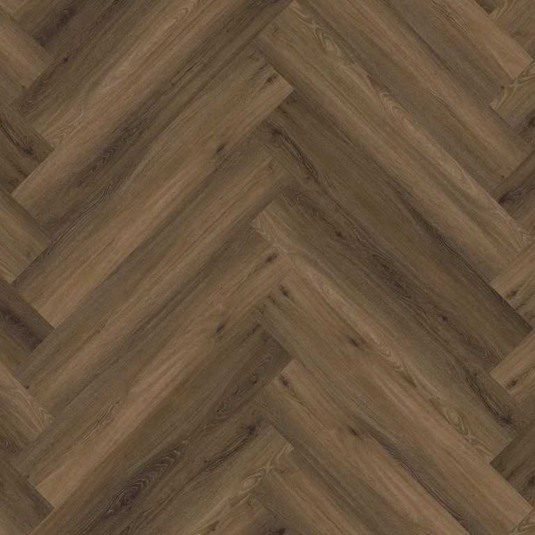 Floorlife YUP HERRINGBONE DRYBACK WARM BROWN